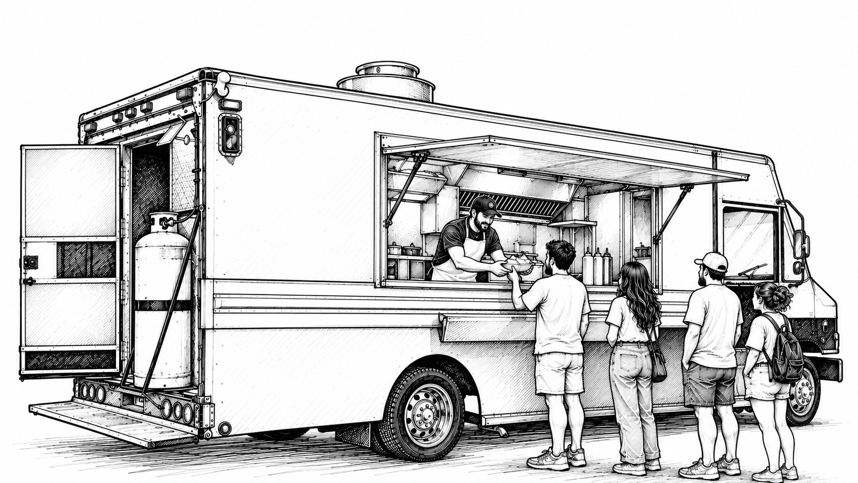The Roll-In Shawarma food truck