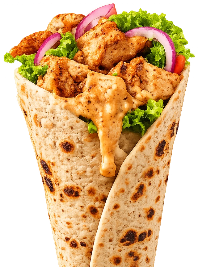 Chicken tikka frankie roll